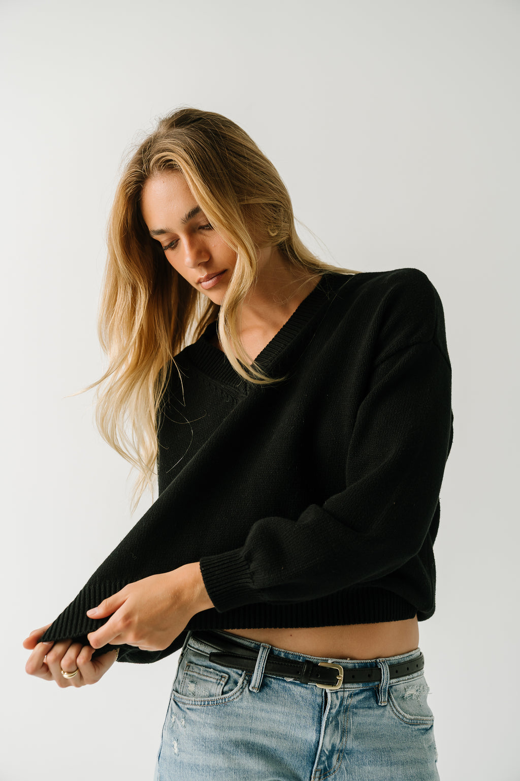 Jolene Knit Sweater in Black