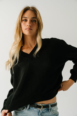 Jolene Knit Sweater in Black