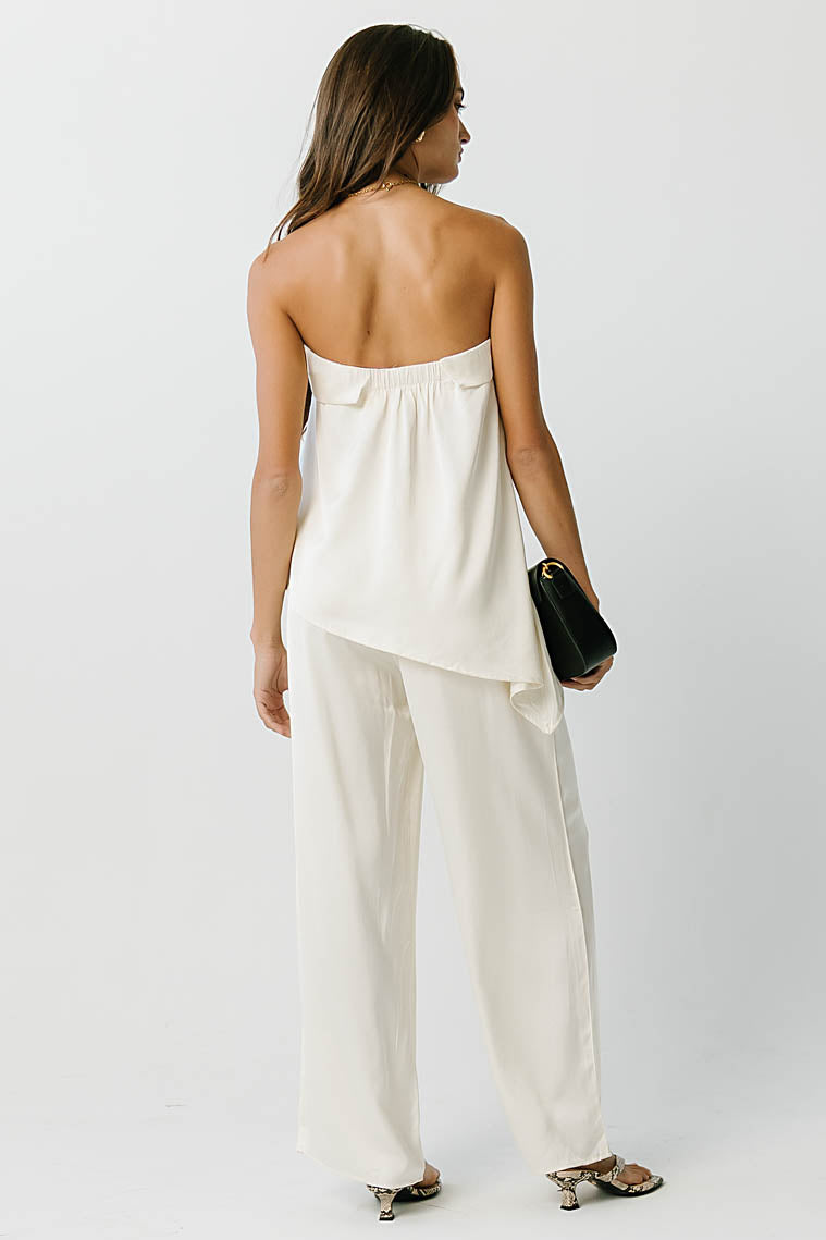 Brynn Strapless Satin Top