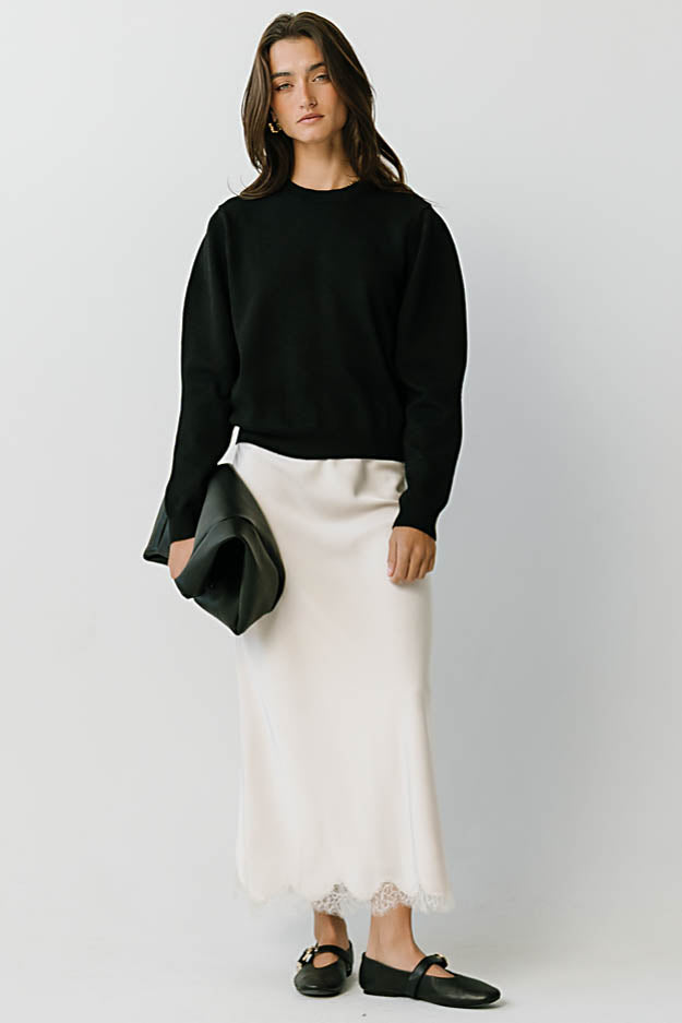 Amara Knit Sweater in Black