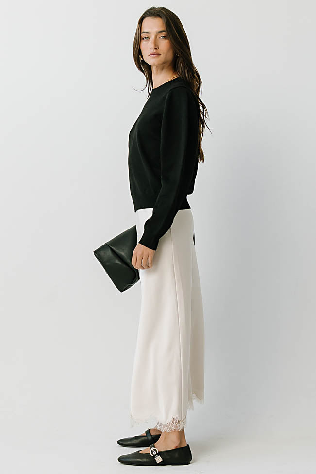 Amara Knit Sweater in Black