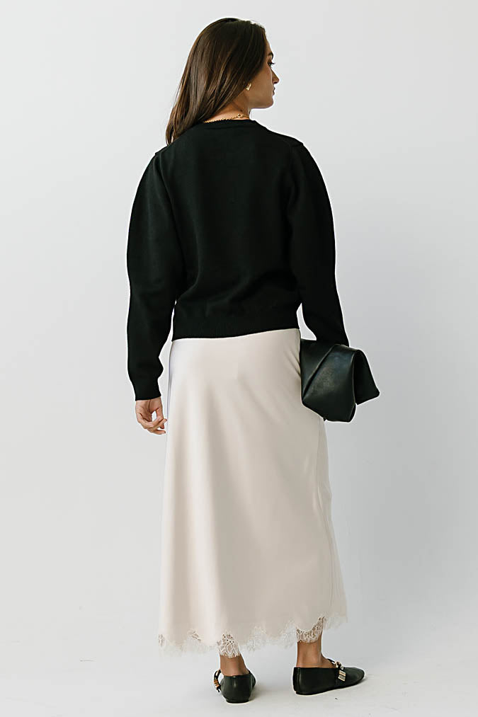 Amara Knit Sweater in Black