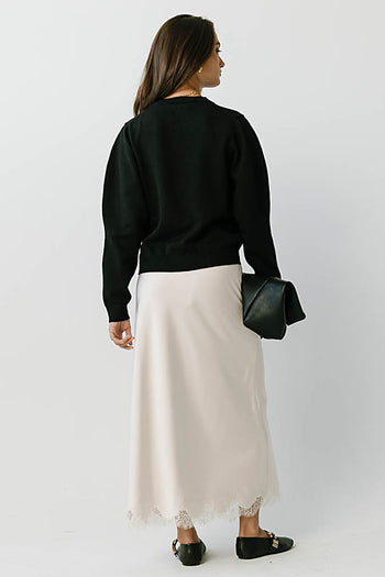 Amara Knit Sweater in Black