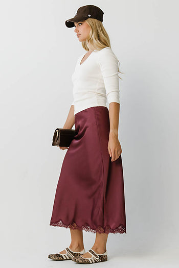 Skyler Fitted Top in Ivory