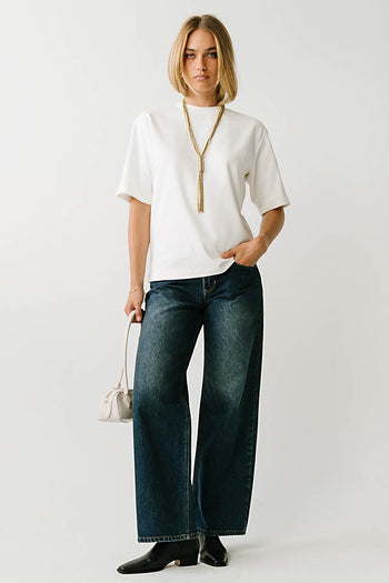 Gabi Oversized Tee in White