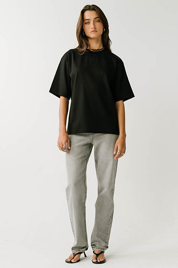 Gabi Oversized Tee in Black