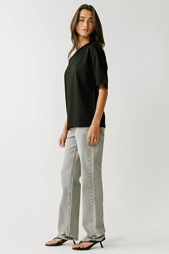 Gabi Oversized Tee in Black