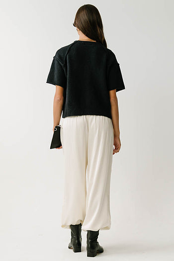 Skye Button Down Sweater in Midnight