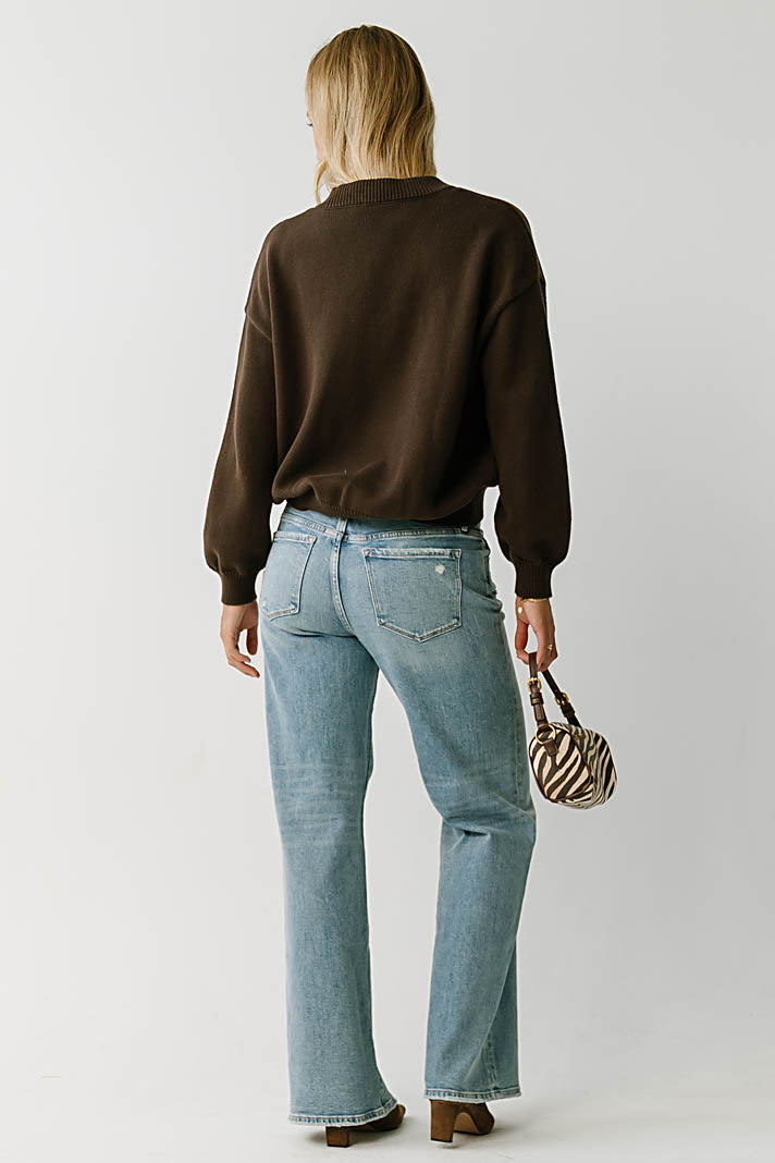 Jolene Knit Sweater in Brown