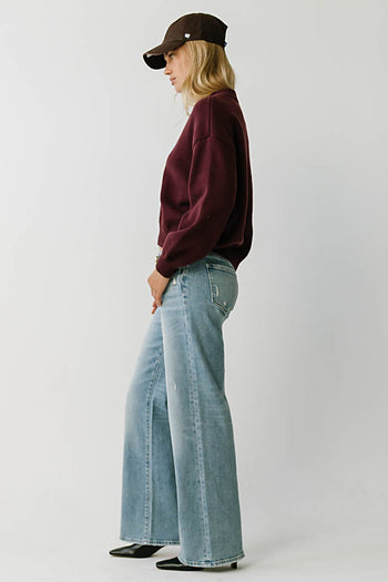 Jolene Knit Sweater in Burgundy