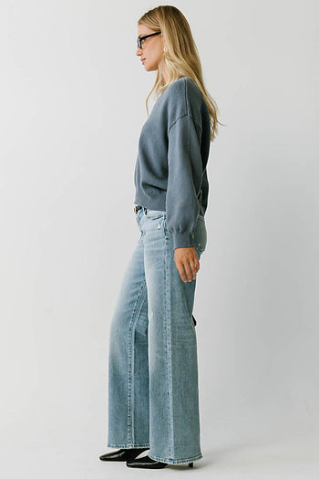Jolene Knit Sweater in Blue