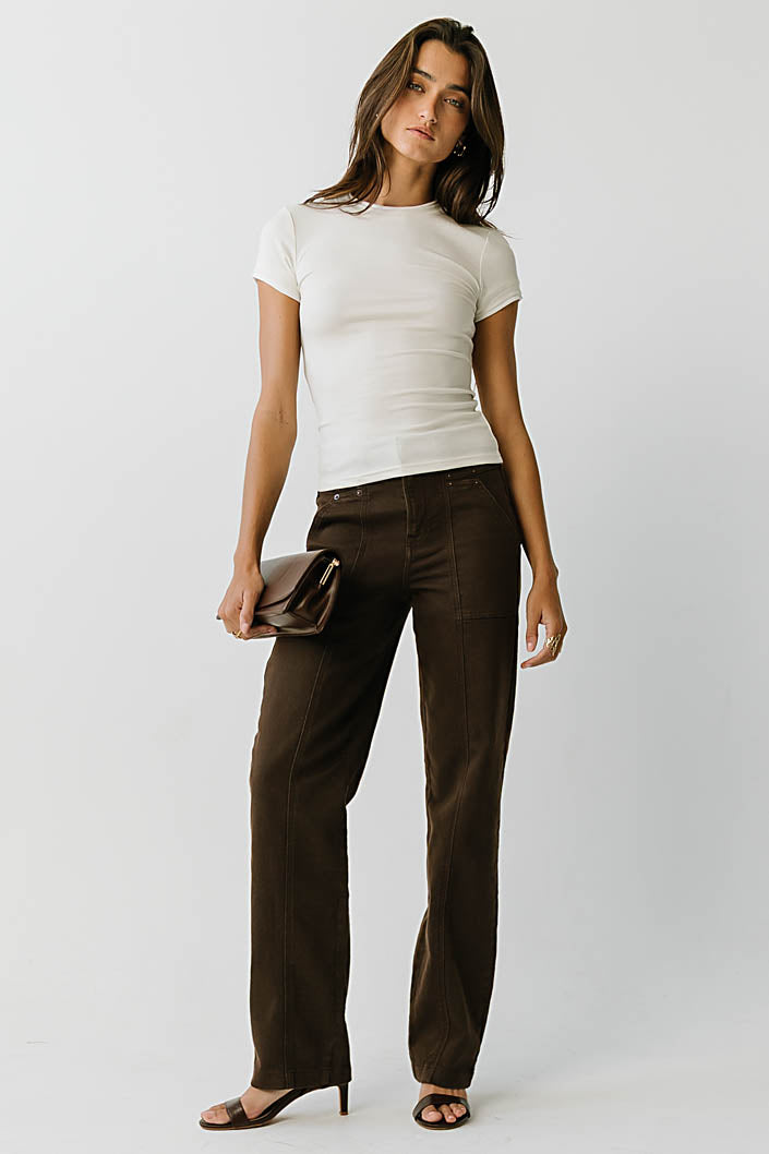 Sophie Baby Doll Top in Ivory