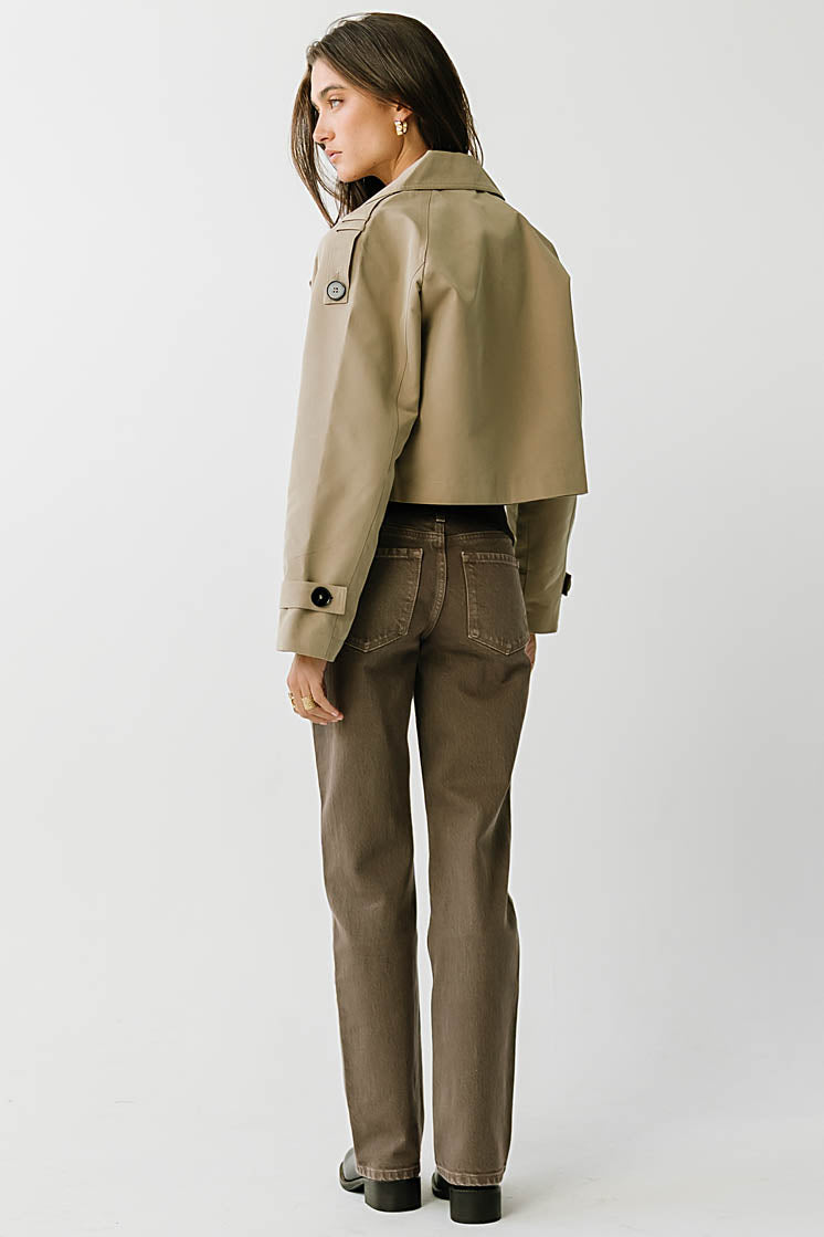 Lottie Cropped Trench Coat