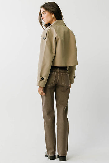 Lottie Cropped Trench Coat