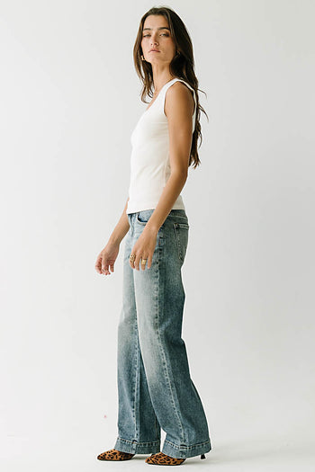 Gianna Tank Top in Ecru