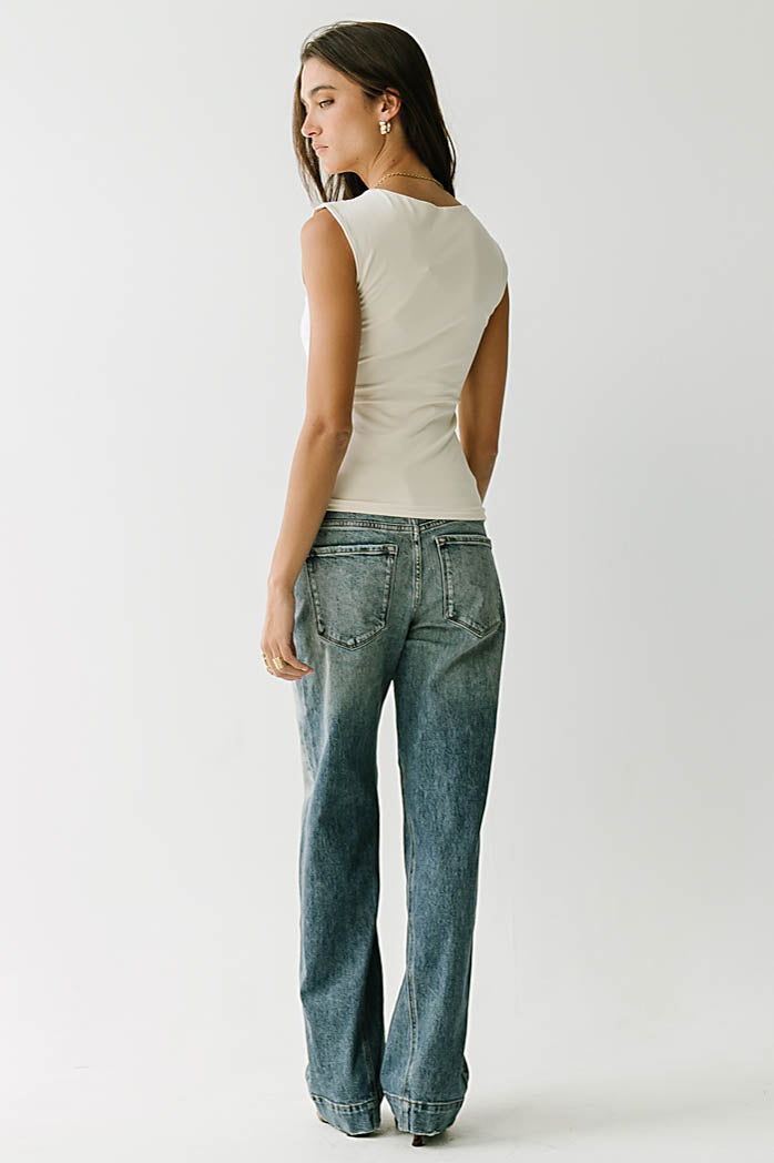 Gianna Tank Top in Ecru