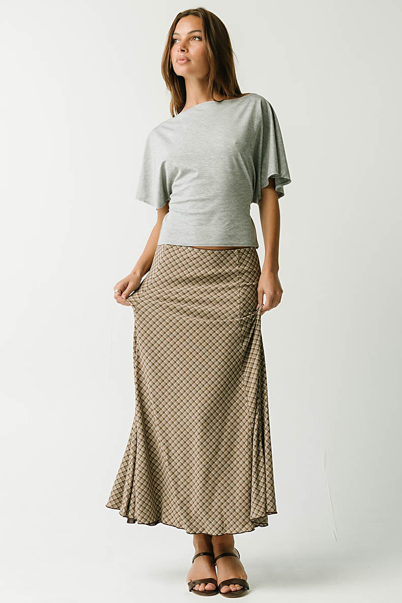 Kennedy Plaid Maxi Skirt