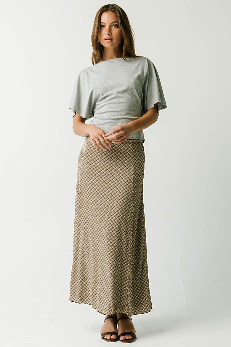 Kennedy Plaid Maxi Skirt