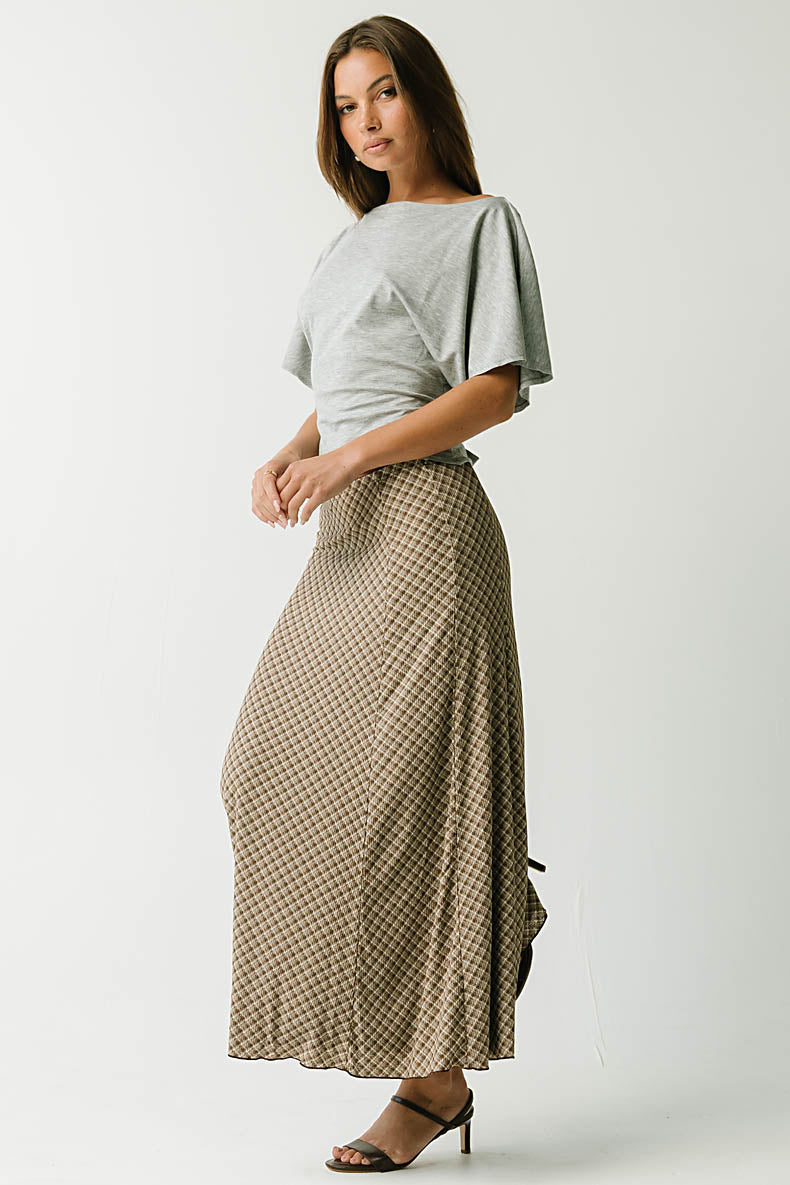 Kennedy Plaid Maxi Skirt