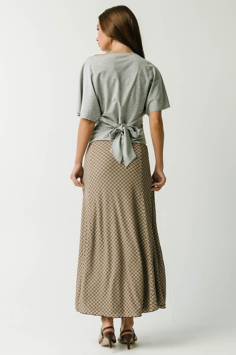 Kennedy Plaid Maxi Skirt