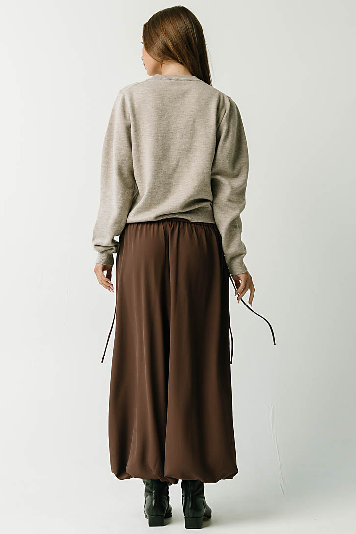 Analia Balloon Pants in Brown