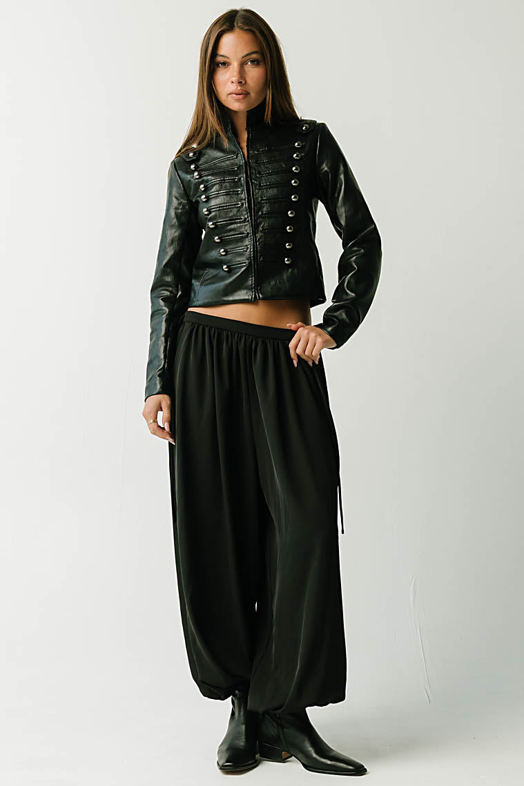 Analia Balloon Pants in Black
