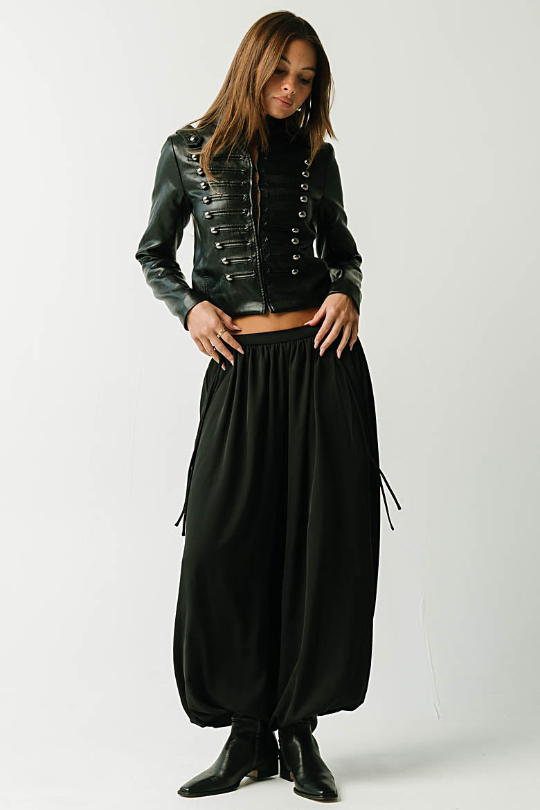 Analia Balloon Pants in Black