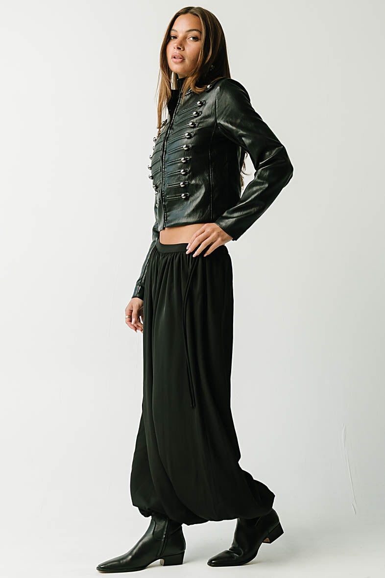 Analia Balloon Pants in Black