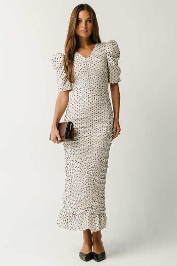Marina Ruched Maxi Dress
