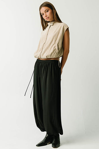 True Sleeveless Suede Vest
