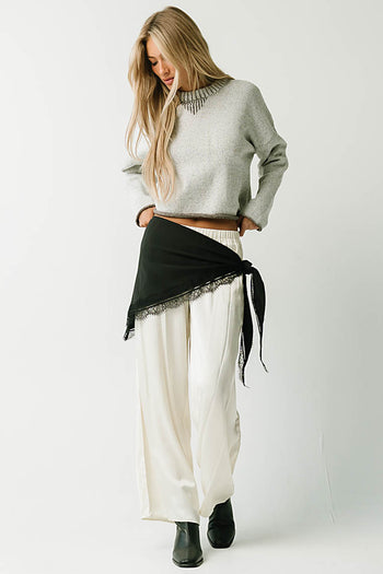 Shantel Two Tone Marled Sweater