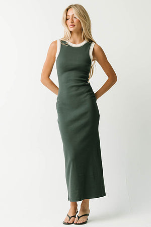 Taylor Tank Maxi Dress in Green