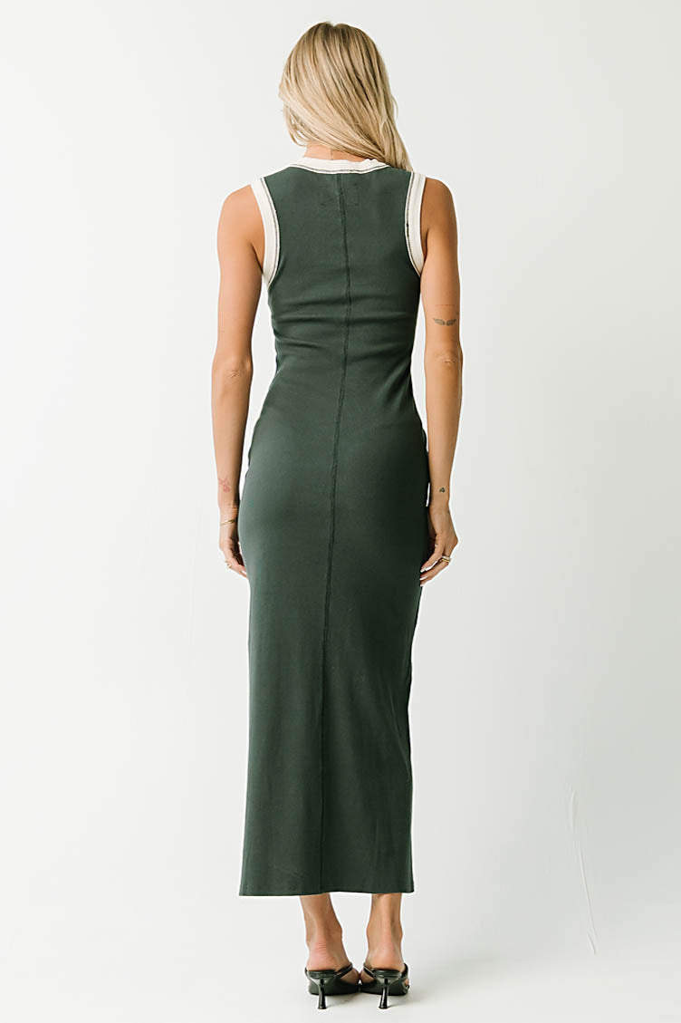 Taylor Tank Maxi Dress in Green