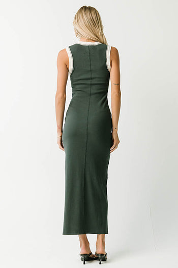 Taylor Tank Maxi Dress in Green
