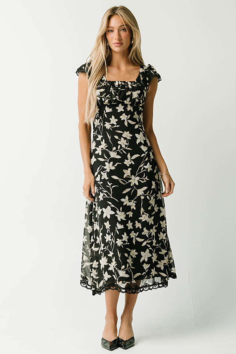 Lilian Floral Midi Dress
