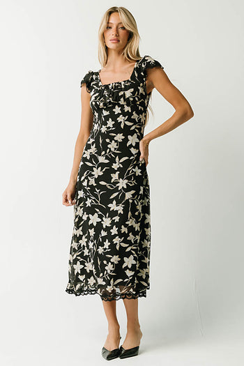 Lilian Floral Midi Dress
