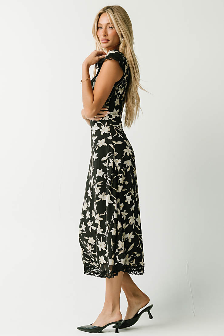 Lilian Floral Midi Dress