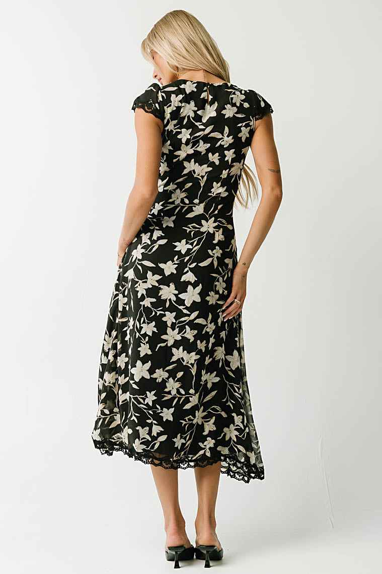 Lilian Floral Midi Dress