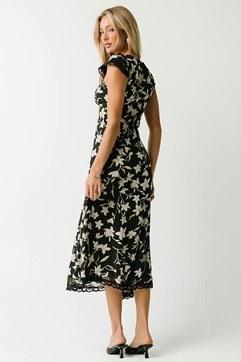 Lilian Floral Midi Dress
