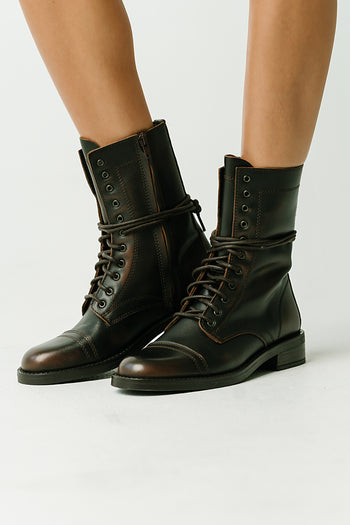 Steve Madden Yukon Combat Lace-Up Boots