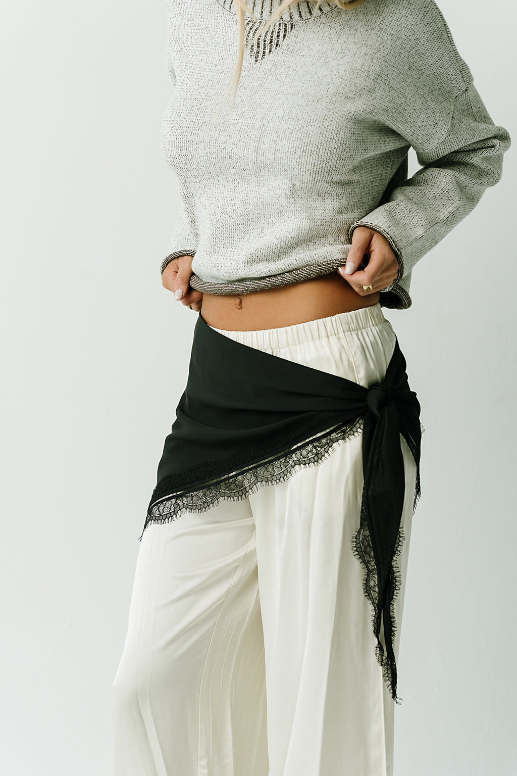 Alaia Triangle Scarf in Black