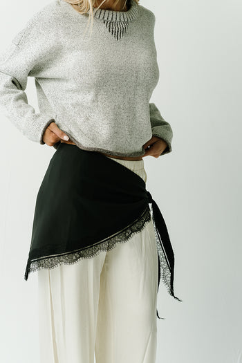 Alaia Triangle Scarf in Black