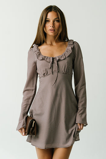 Alena Plaid Mini Dress