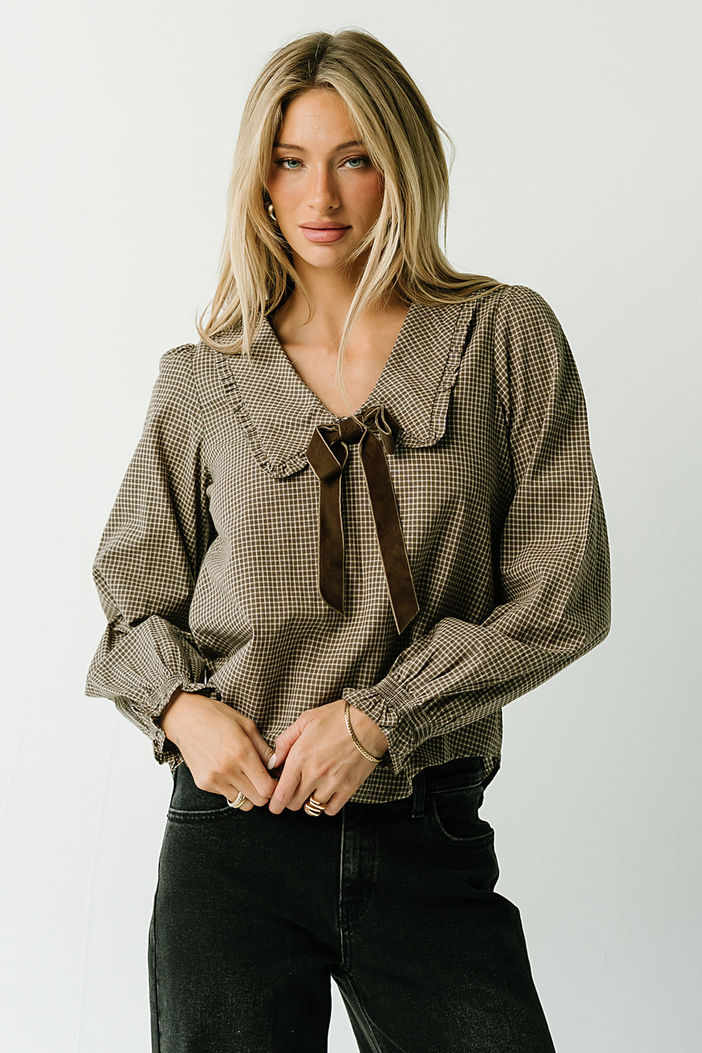 Romy Gingham Blouse