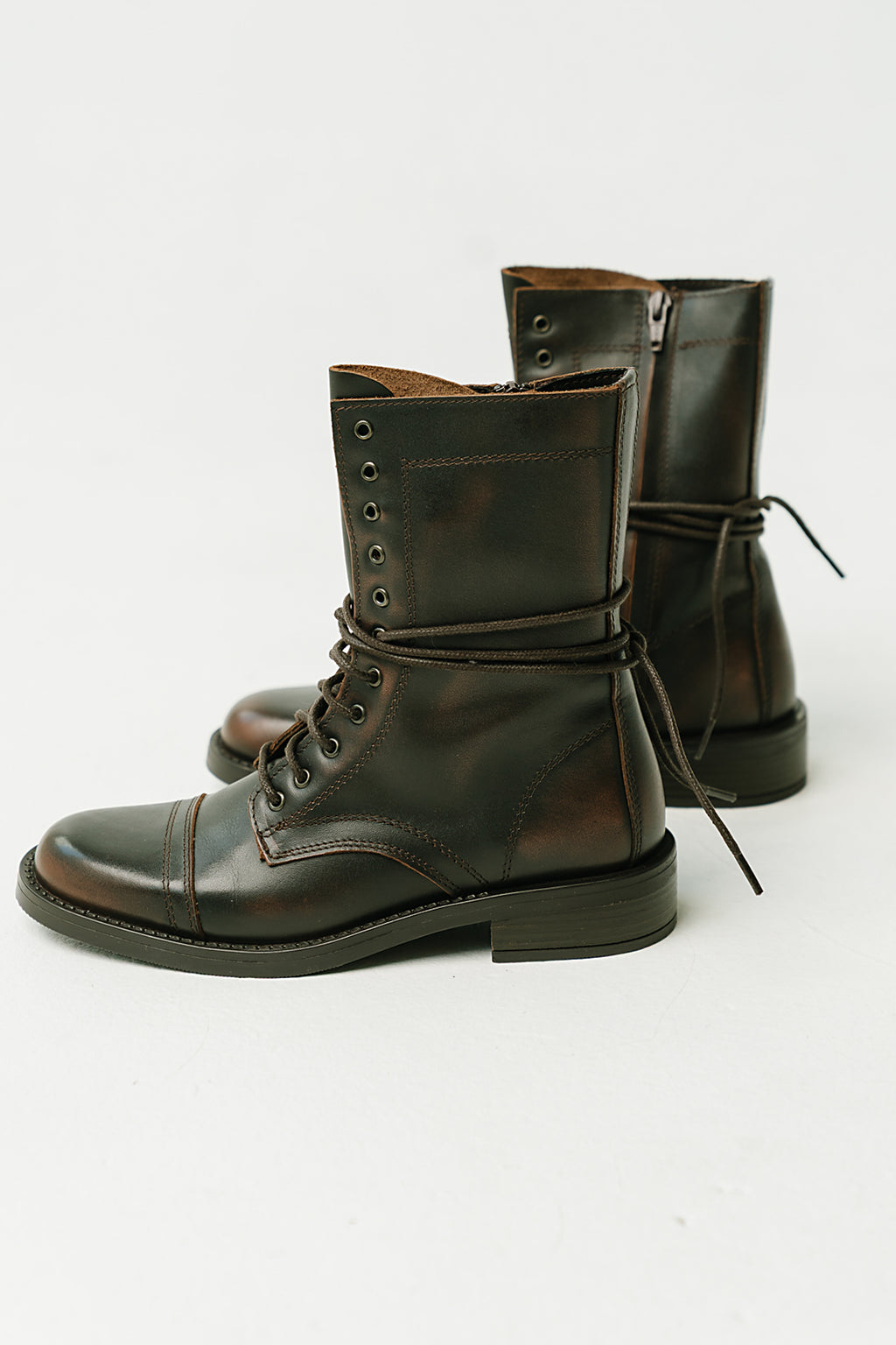 Steve Madden Yukon Combat Lace-Up Boots
