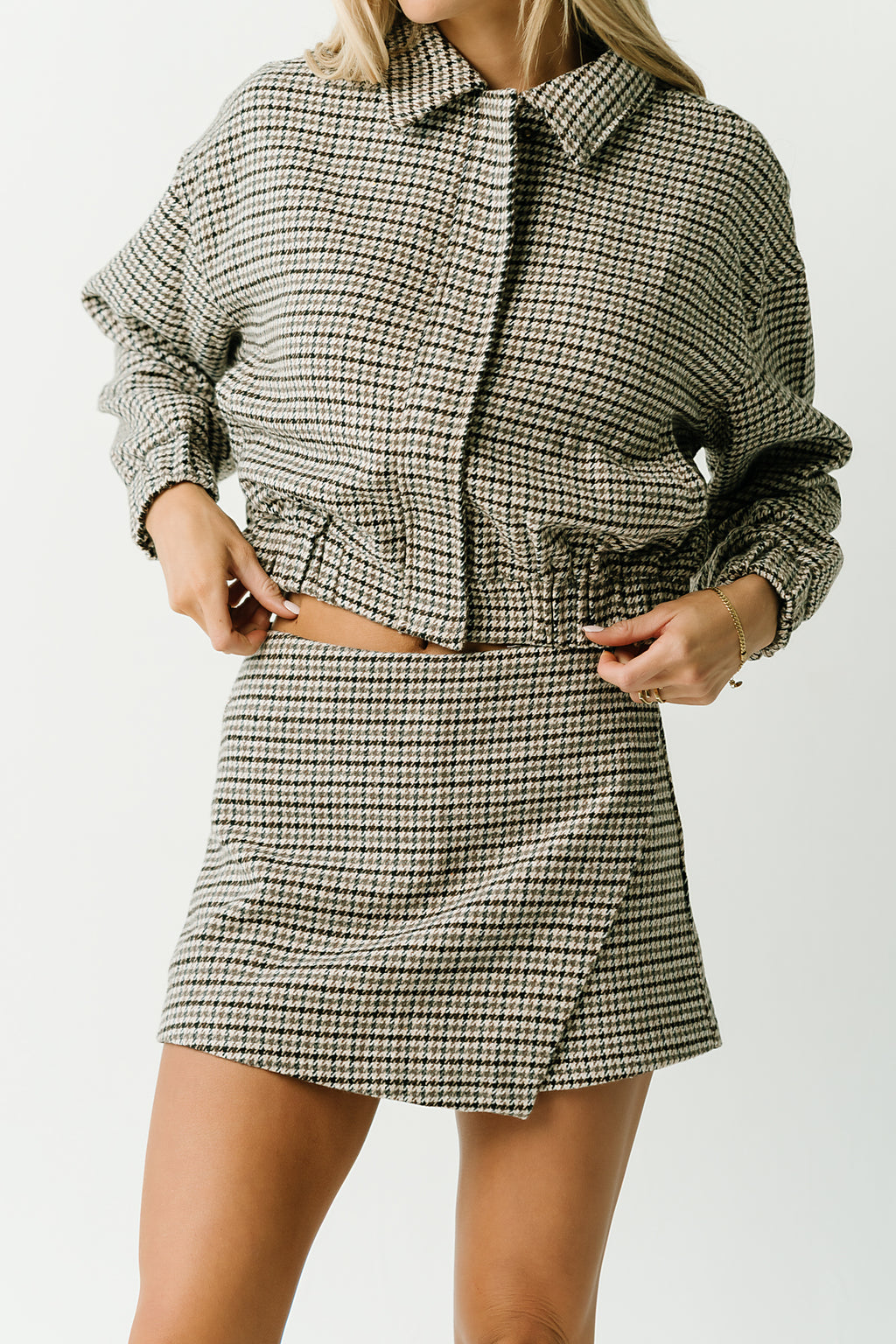 Sophie Houndstooth Skort
