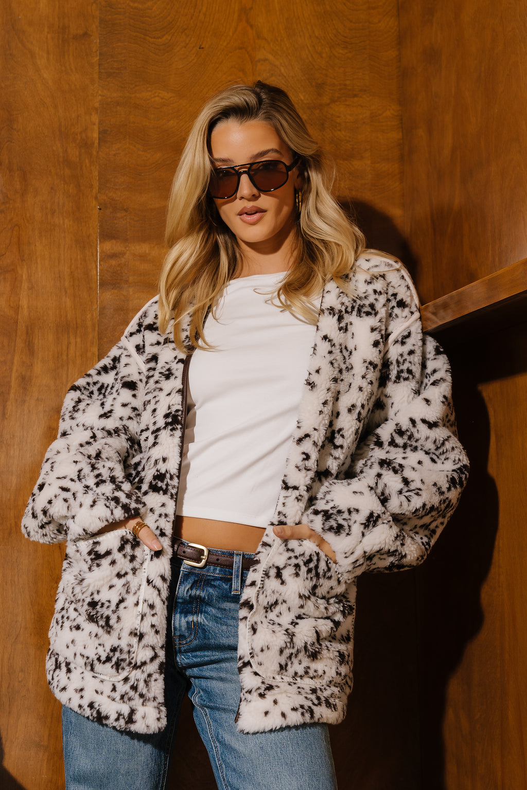 Aspen Printed Sherpa Jacket