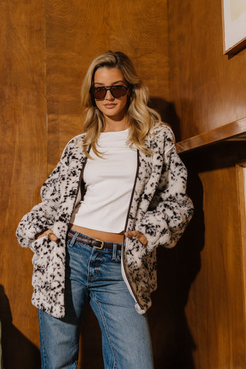 Aspen Printed Sherpa Jacket