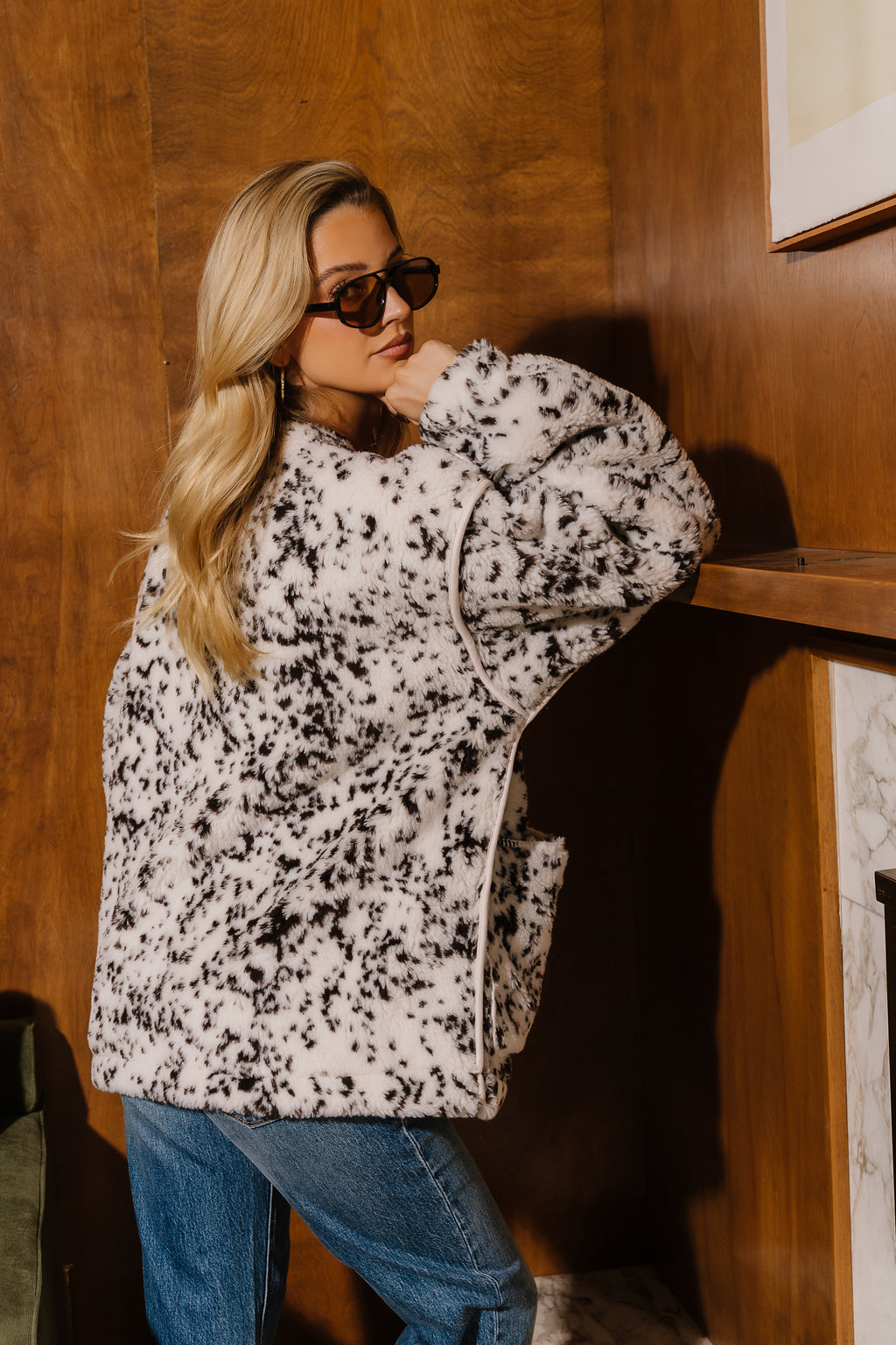 Aspen Printed Sherpa Jacket