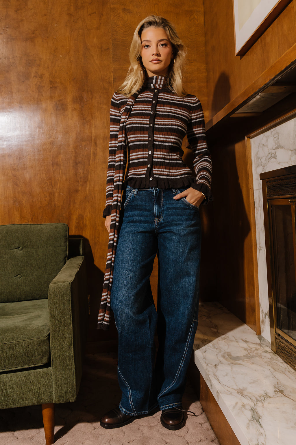Baylie High Rise Barrel Jeans